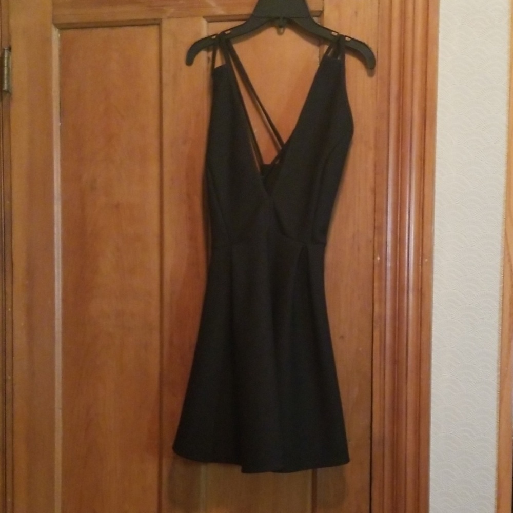Windsor little black skater dress, size M
